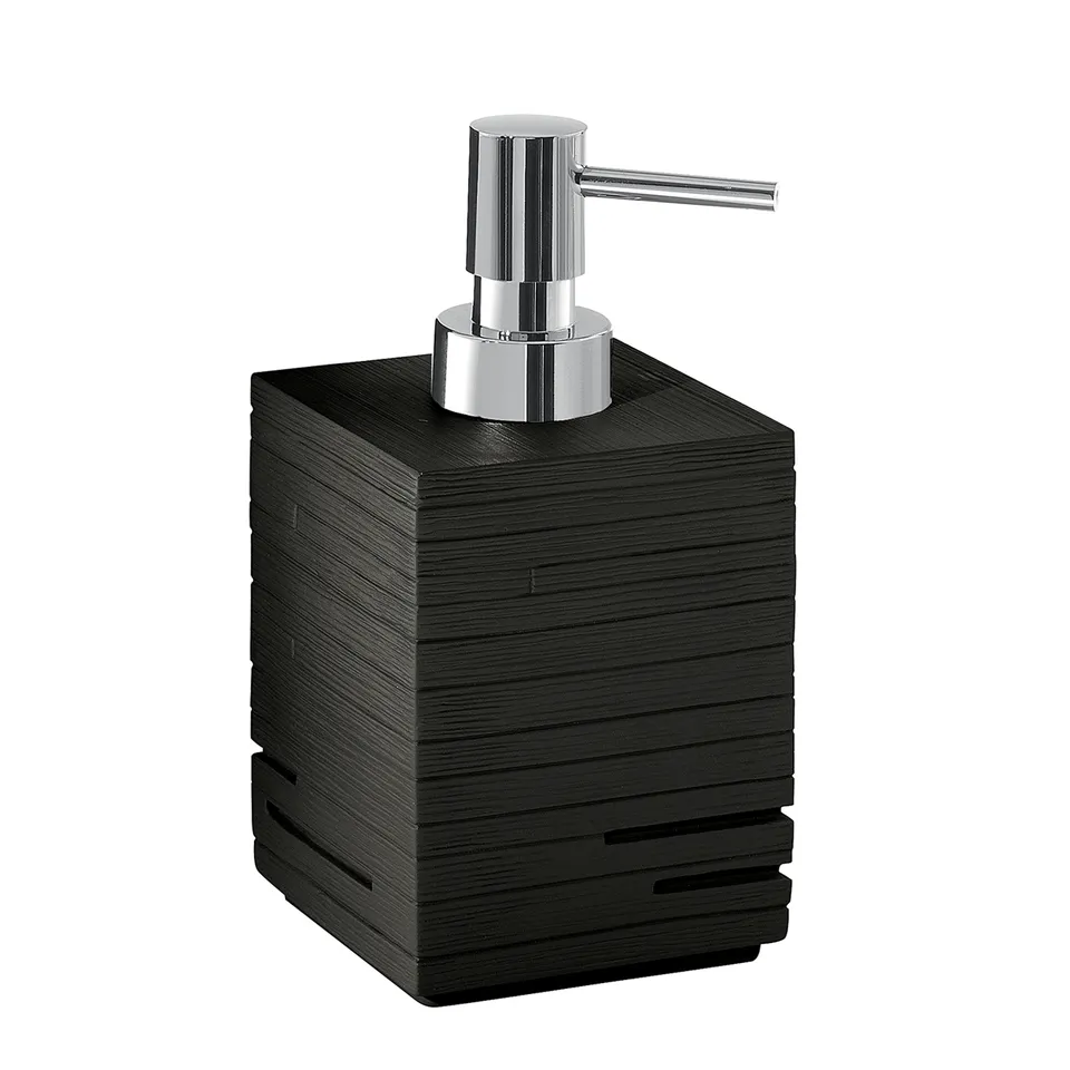 gedy-quadrotto-distributeur-savon-noir-salle-de-bain image 1