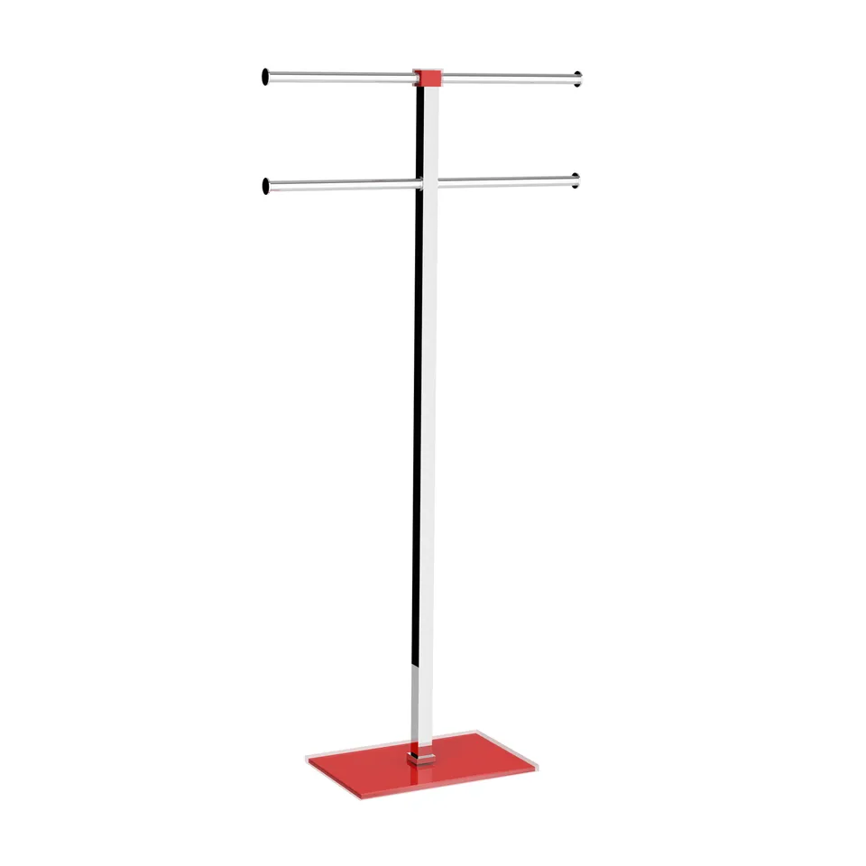 gedy-rainbow-porte-serviette-sur-pied-rouge image 1
