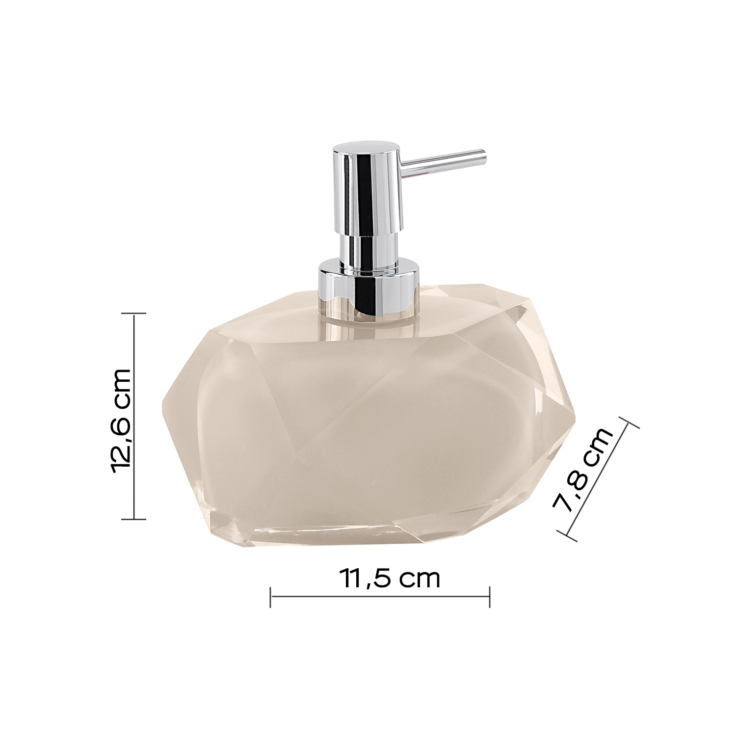 gedy-chanelle-distributeur-de-savon-gris image 2