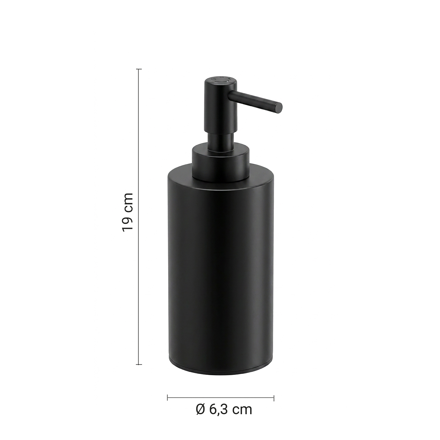gedy-elettra-distributeur-savon-noir-mat-poser image 2