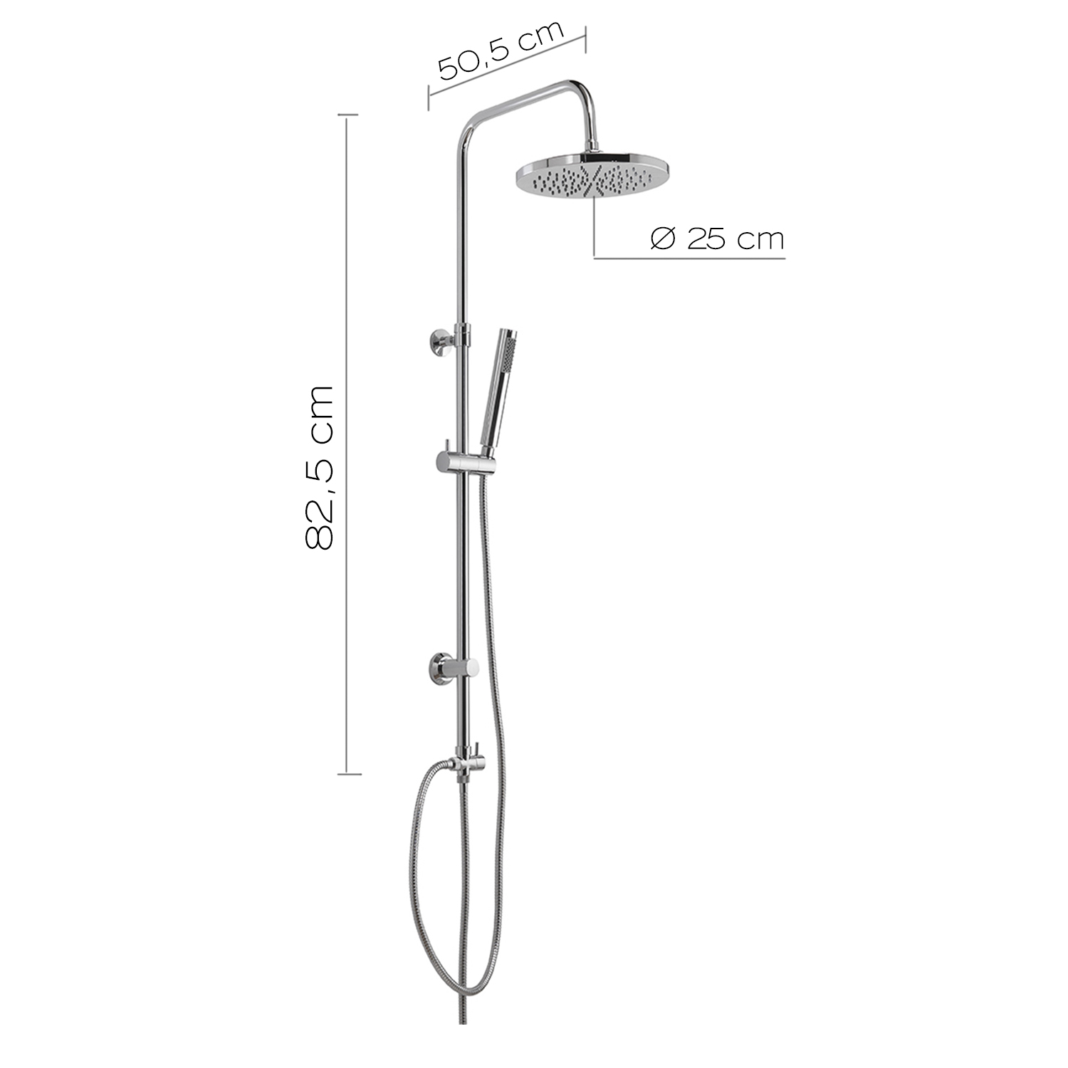 gedy-star-00-colonne-de-douche-extensible-chrome image 2