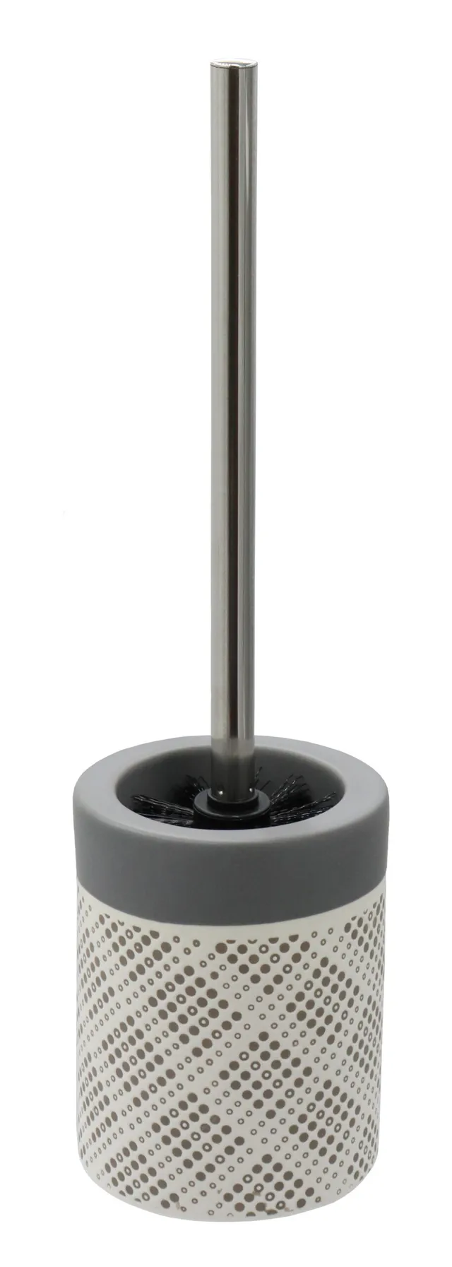 bisk-drop-pot-balai-balayette-wc-poser-blanc image 1