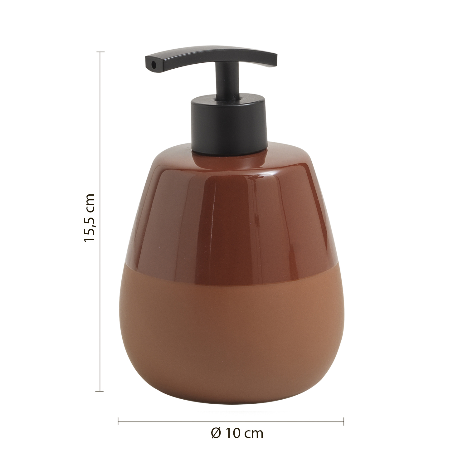 gedy-wilma-distributeur-savon-terracotta-poser image 2