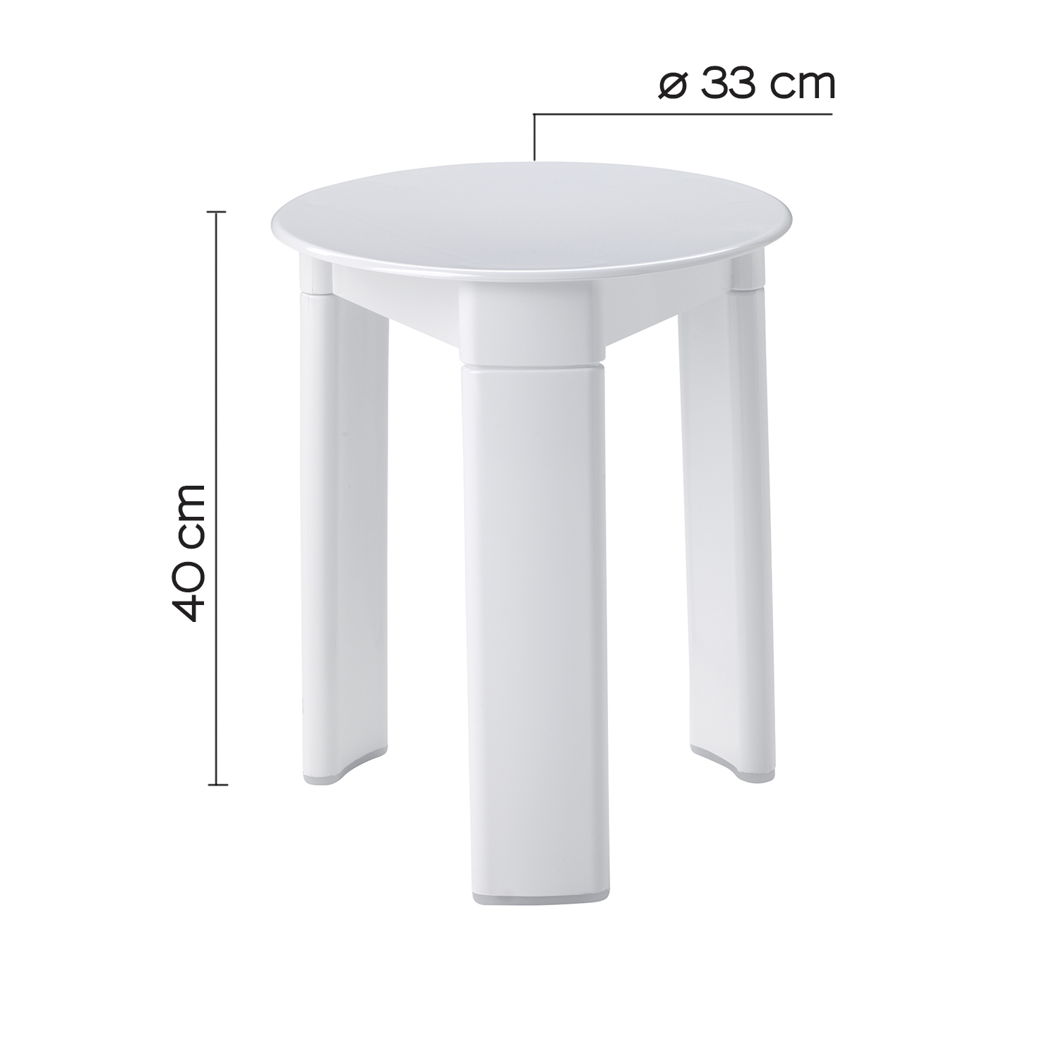 gedy-trio-tabouret-salle-de-bain-blanc image 2