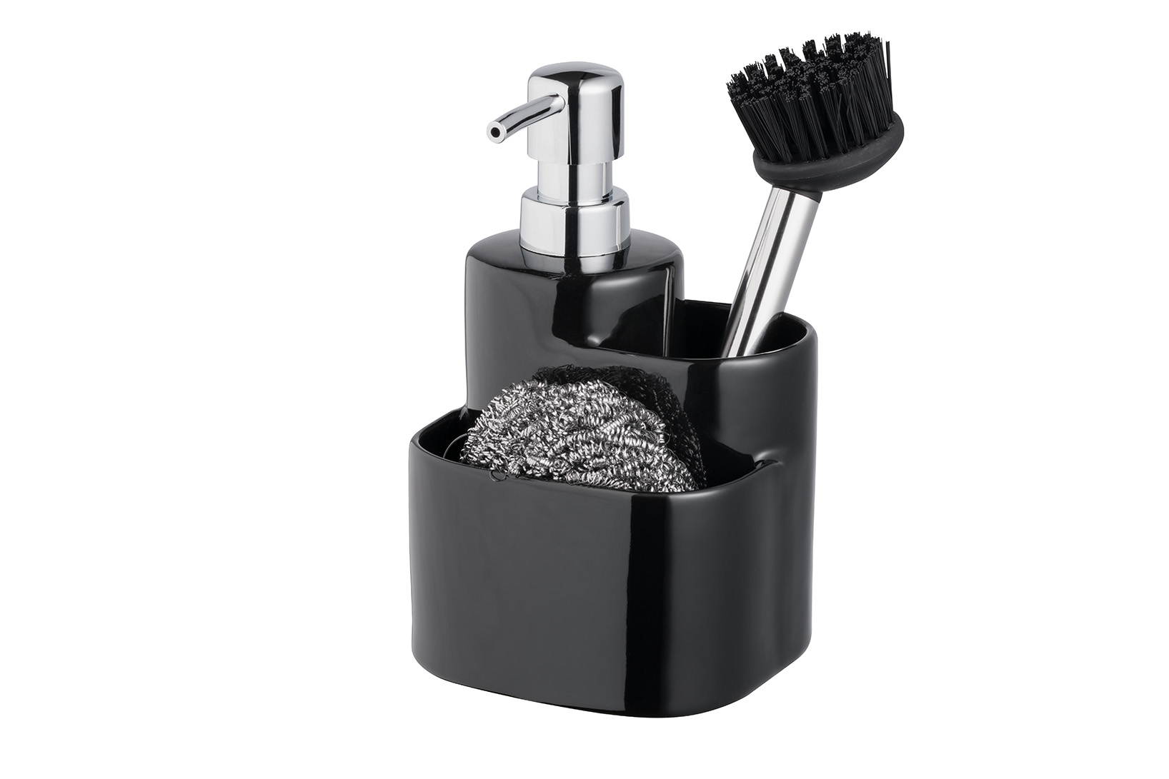 bisk-accessoire-salle-de-bain-compl-mentaire-blanc-verre image 1