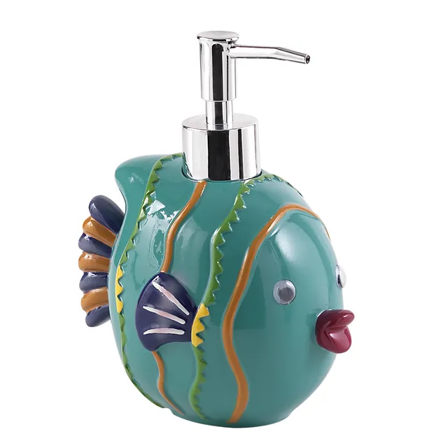 gedy-dori-distributeur-savon-turquoise-poser image 1