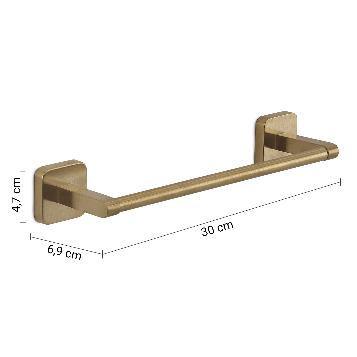 gedy-tonga-porte-serviette-30-cm-or-mat image 2