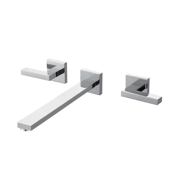 hudor-enip-e-301-robinet-lavabo-mural-chrom-2-leviers image 1