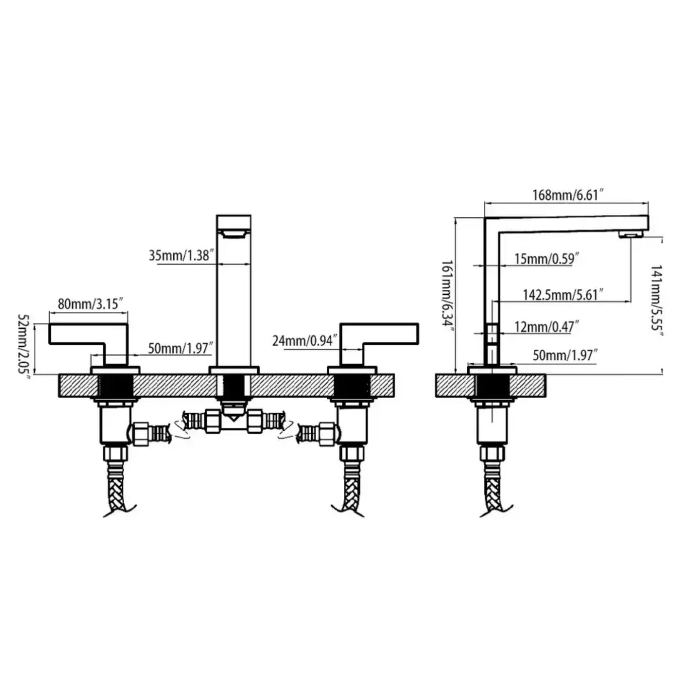 hudor-enip-e-robinet-lavabo-3-trous-chrom-laiton image 6
