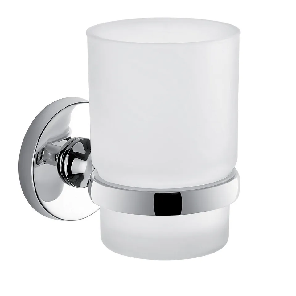 gedy-felce-plus-gobelet-porte-brosse-chrome image 1