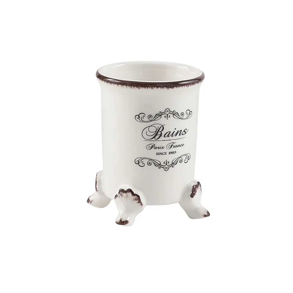 gedy-amelie-porte-brosse-dents-blanc-gobelet image 1