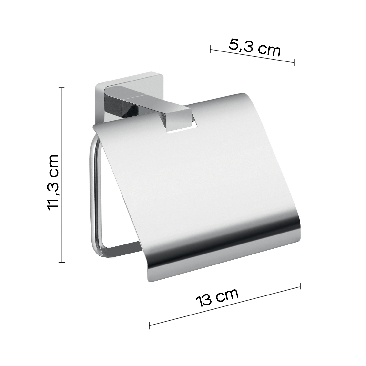 gedy-atena-porte-rouleau-chrome-avec-couvercle image 3