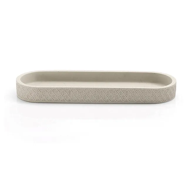 gedy-afrodite-plateau-porte-objets-gris-poser image 1