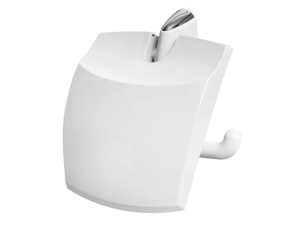 bisk-capri-distributeur-rouleau-wc-avec-couvercle image 1