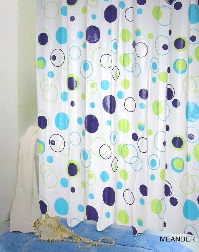 bisk-meander-rideau-de-douche-peva-motif-graphique image 1