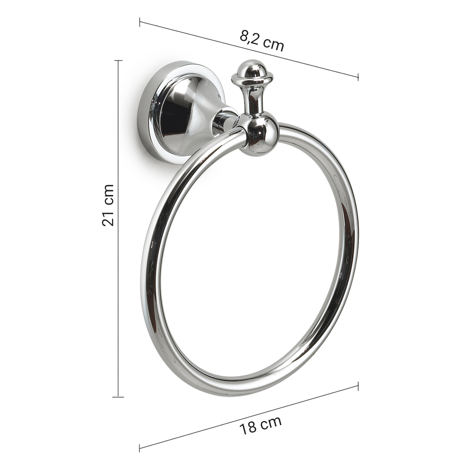 gedy-nevis-anneau-porte-serviette-chrome image 2