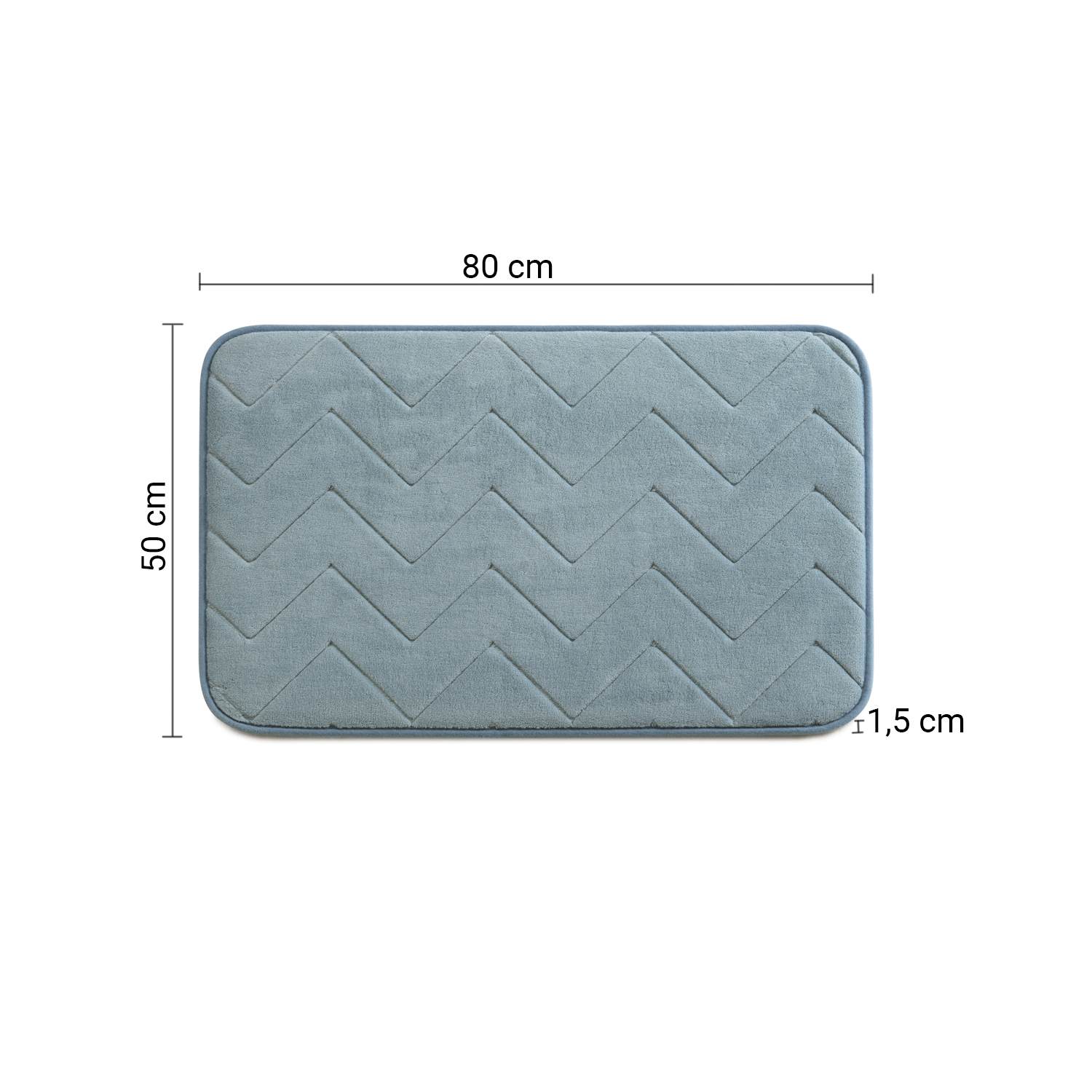 gedy-mousse-tapis-de-bain-50x80-bleu-clair-m-moire image 2