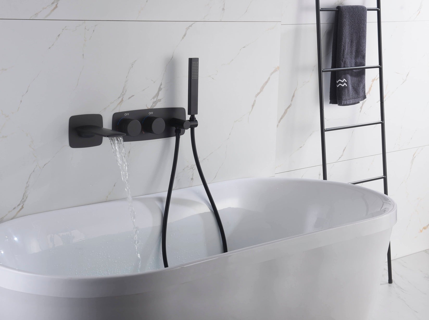 hudor-c-phise-088-robinet-baignoire-mural-noir-mat-cascade image 2