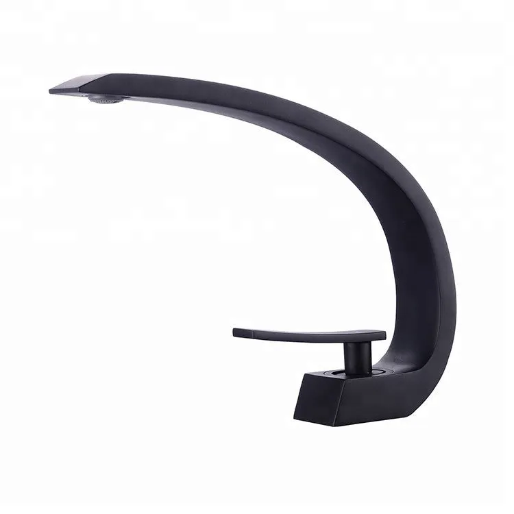 hudor-c-phise-bnf606b-robinet-lavabo-noir-mat-laiton image 1