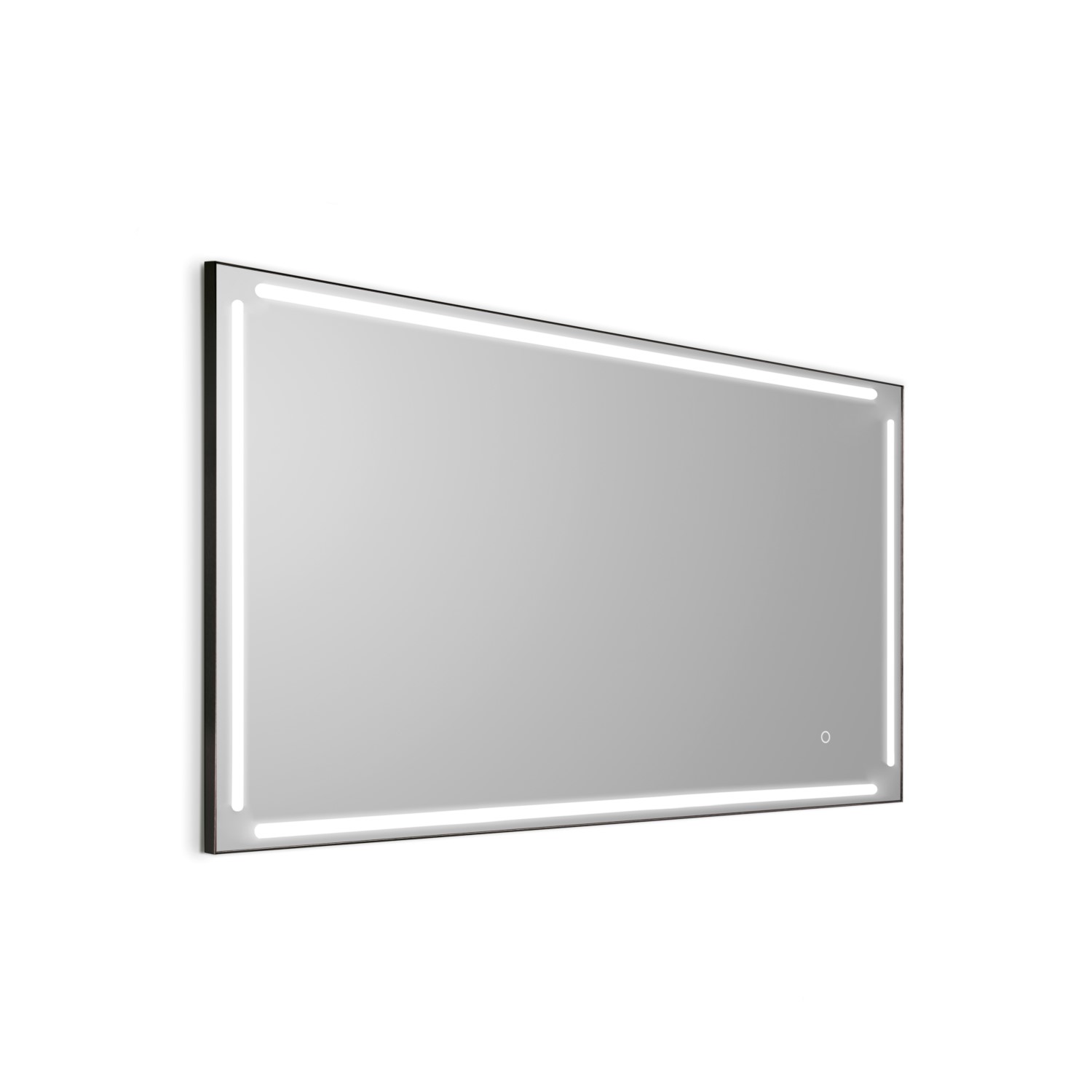 gedy-paul-miroir-140x80-cadre-noir-mat image 1