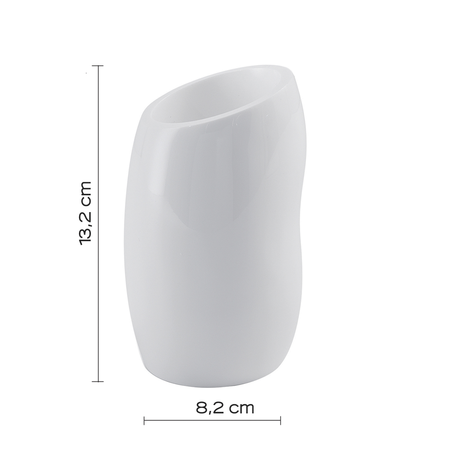 gedy-iside-porte-brosse-dents-blanc-brillant image 2