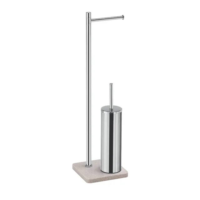 gedy-art-ensemble-wc-porte-papier-brosse-beige image 1