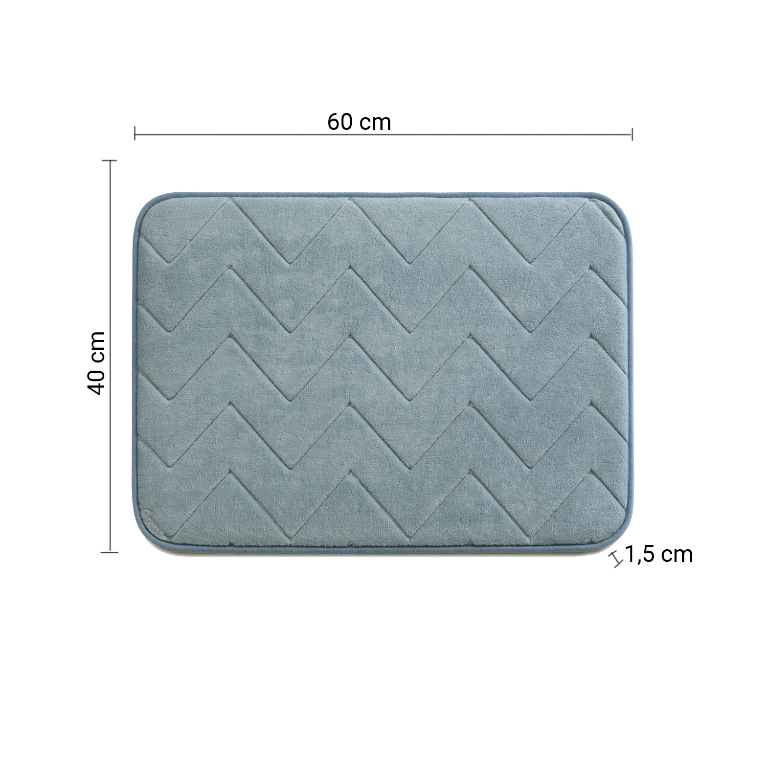 gedy-tapis-de-bain-m-moire-de-forme-gris-40x60 image 2
