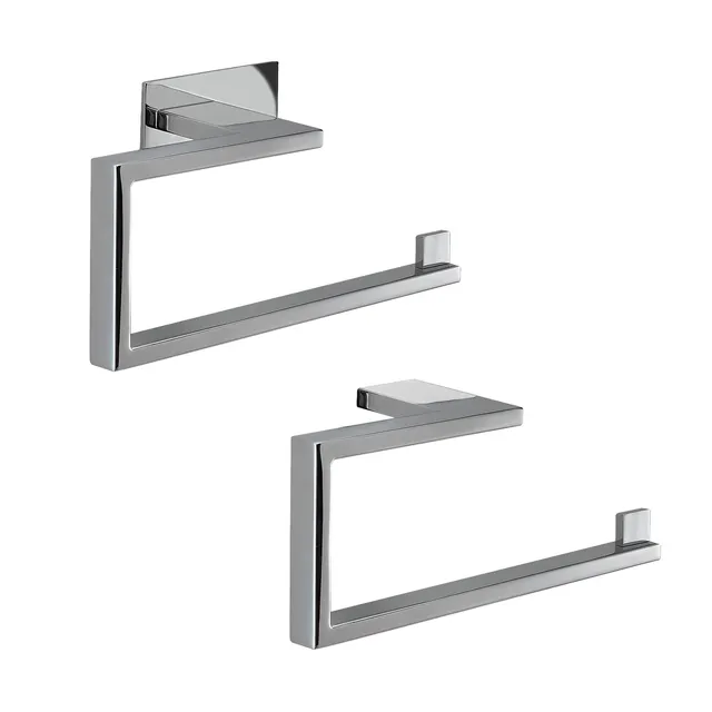 gedy-zermatt-anneau-porte-serviettes-chrome-mural image 1