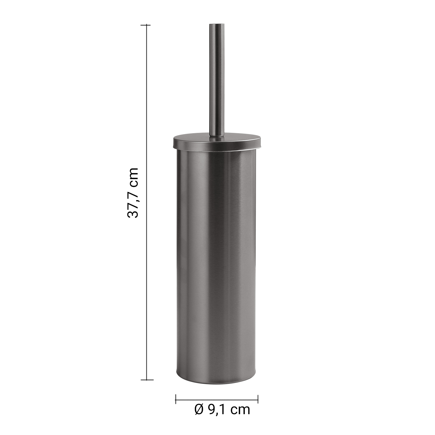 gedy-flip-porte-brosse-wc-gun-metal image 2