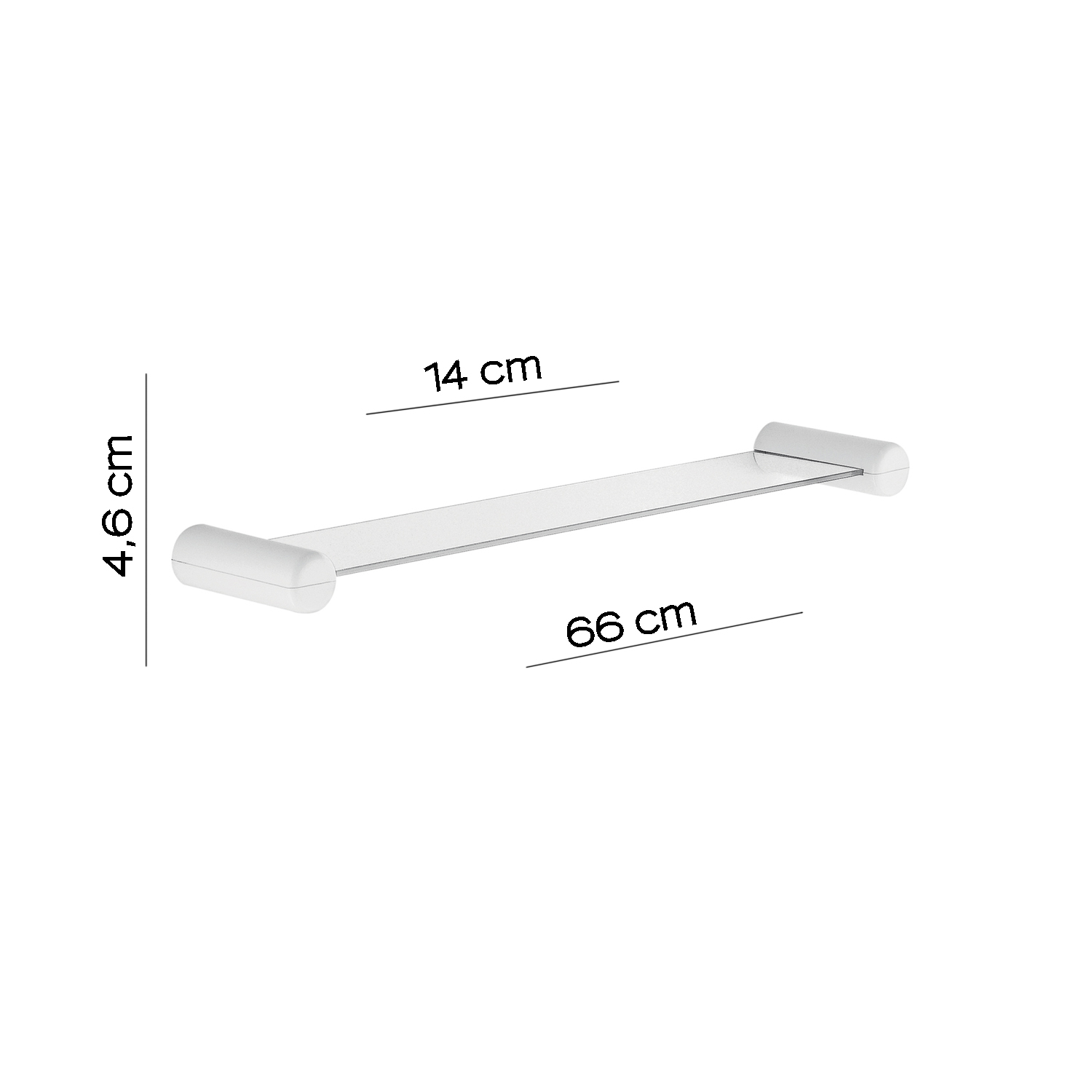 gedy-2900-tag-re-murale-60-cm-blanc image 2