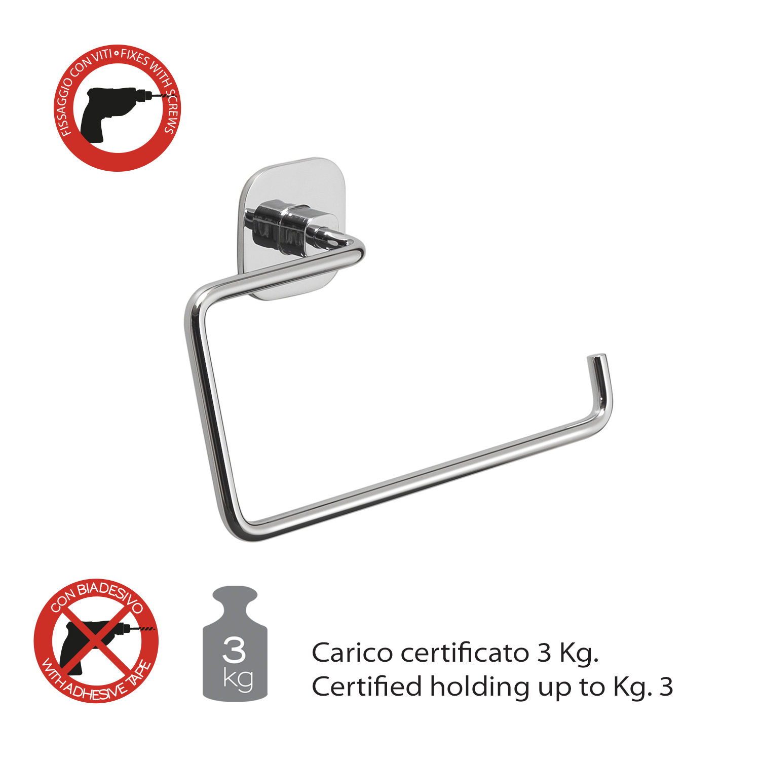 gedy-teide-anneau-porte-serviettes-chrome image 4