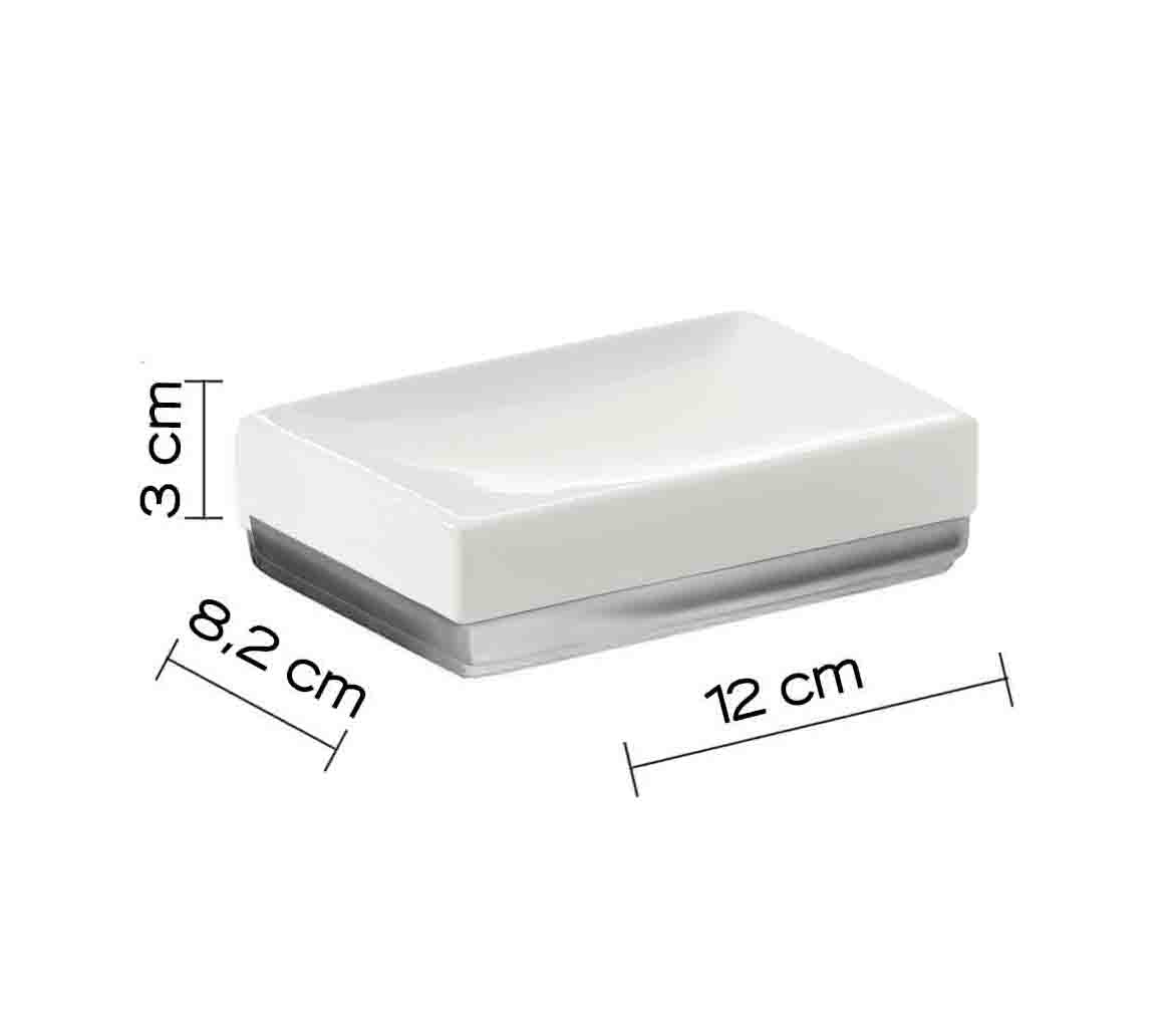 gedy-lucy-porte-savon-blanc-poser image 2