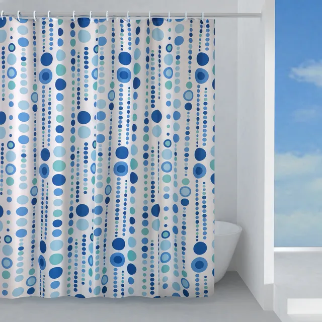 gedy-frizz-rideau-de-douche-180x200-cm-bleu image 1