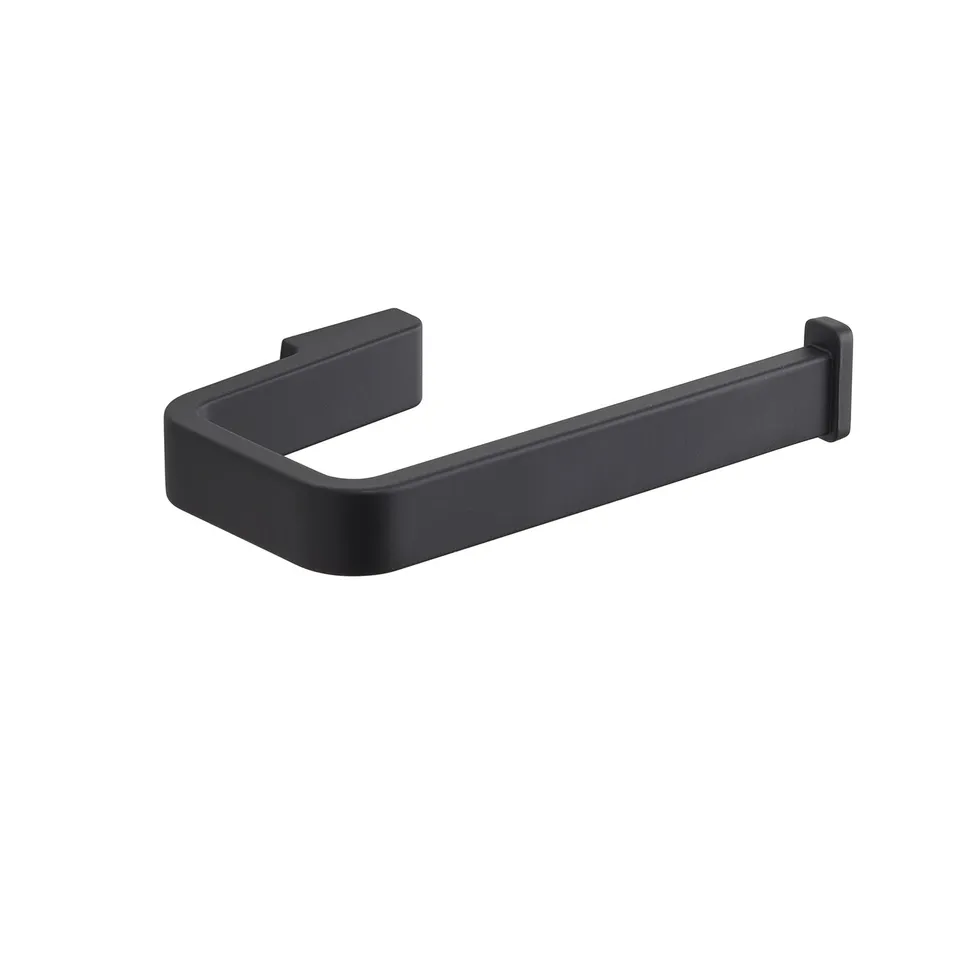 gedy-samoa-porte-rouleau-noir-mat-fixer image 1