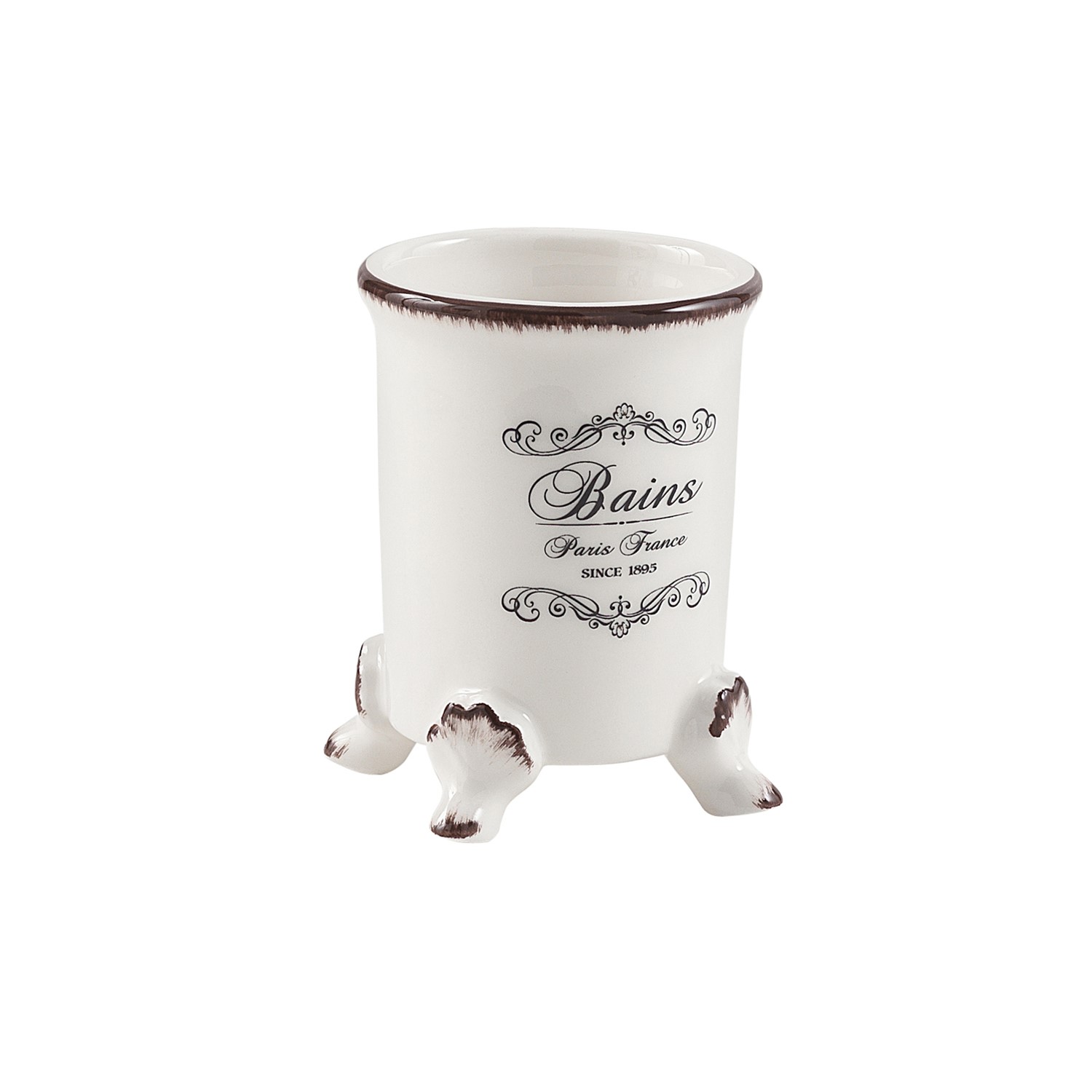 gedy-amelie-porte-brosse-dents-blanc-gobelet image 1