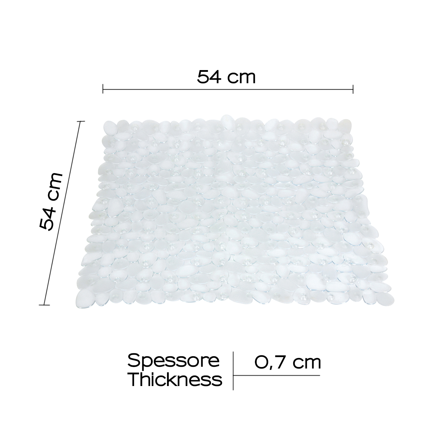 gedy-river-tapis-de-douche-54x54-cm-transparent image 2