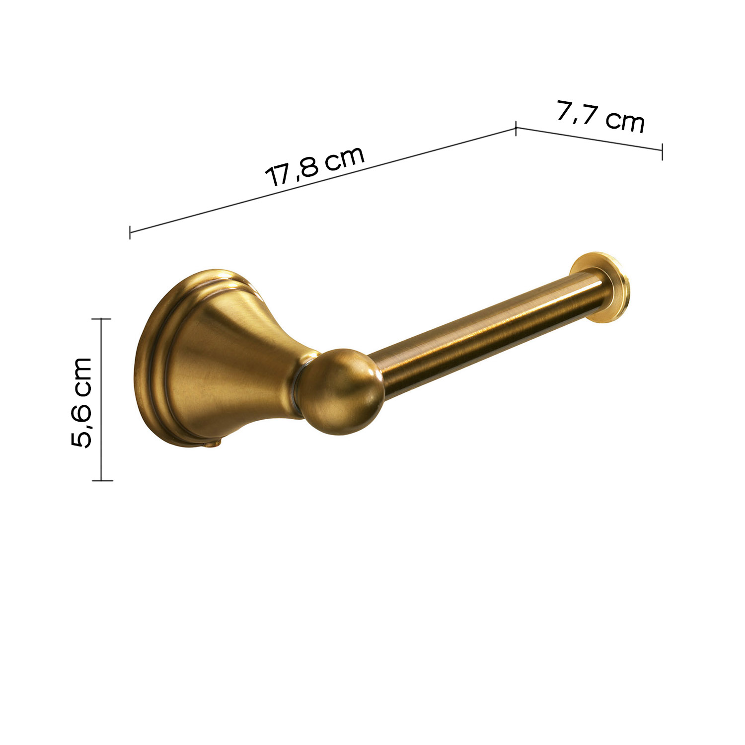 gedy-romance-porte-rouleau-bronze-fixer image 2