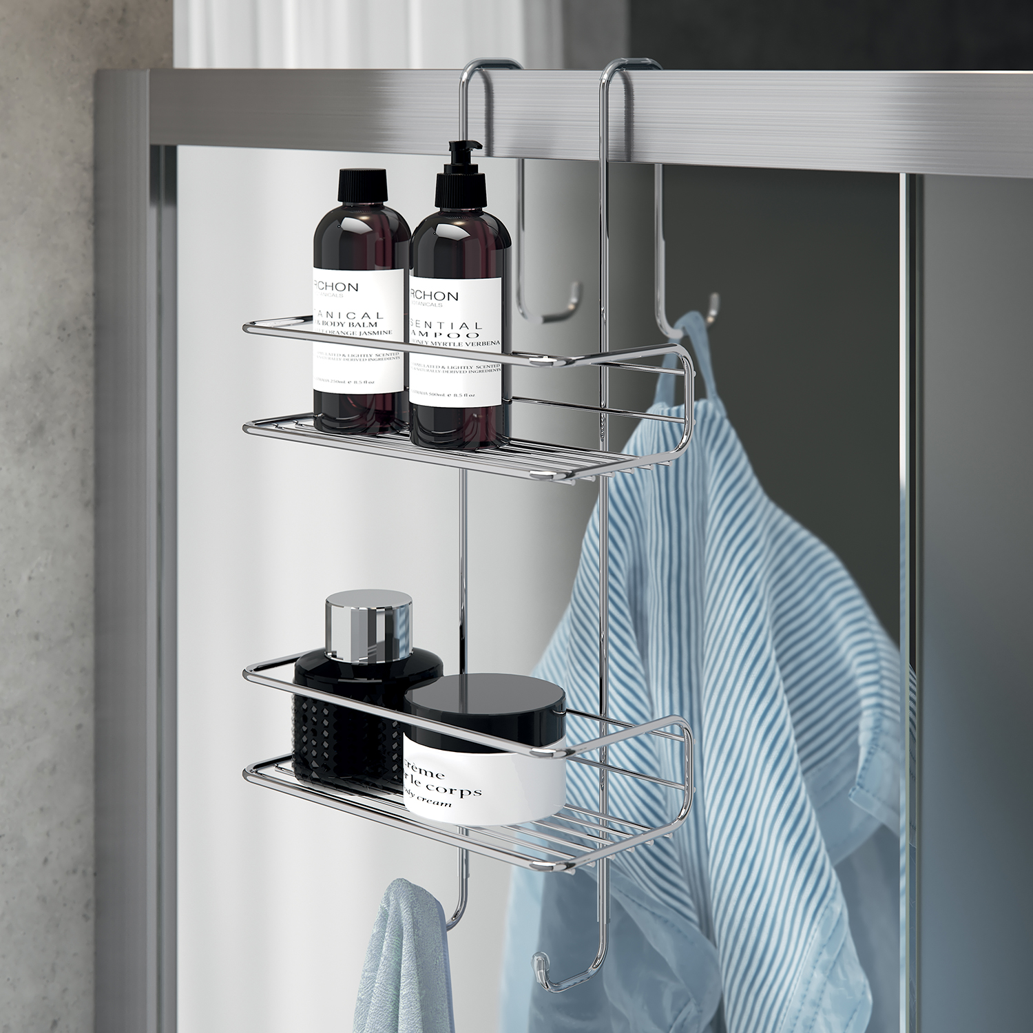 gedy-tito-porte-objets-douche-suspendre-chrome-3 image 3