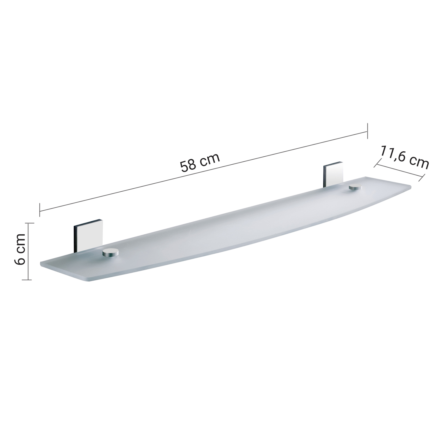 gedy-ilios-tag-re-salle-de-bain-60-cm-chrome image 2