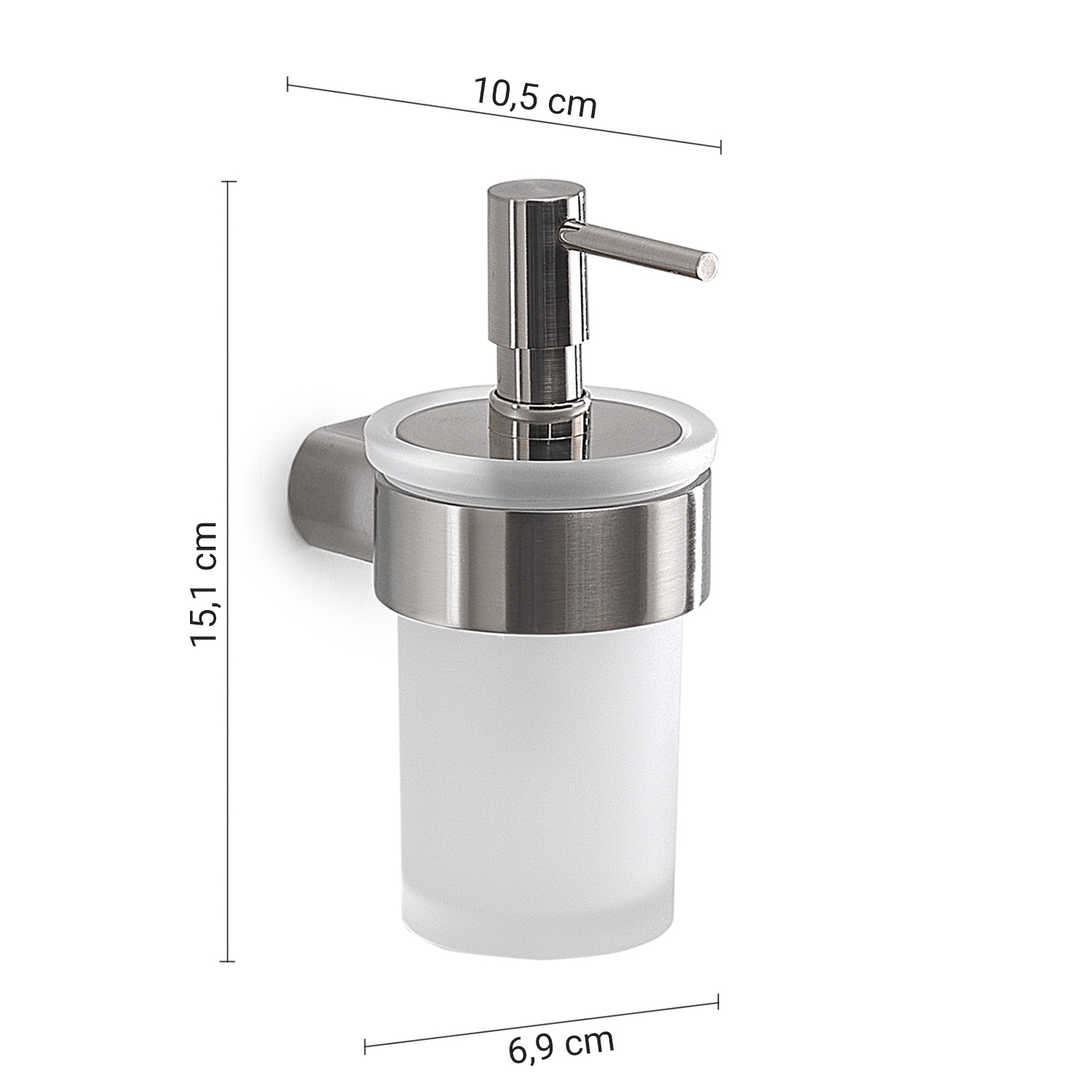 gedy-pirenei-distributeur-de-savon-mural-bross image 2