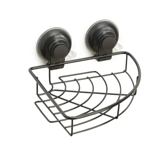 gedy-hot-porte-objets-angle-fil-douche-noir-mat image 1