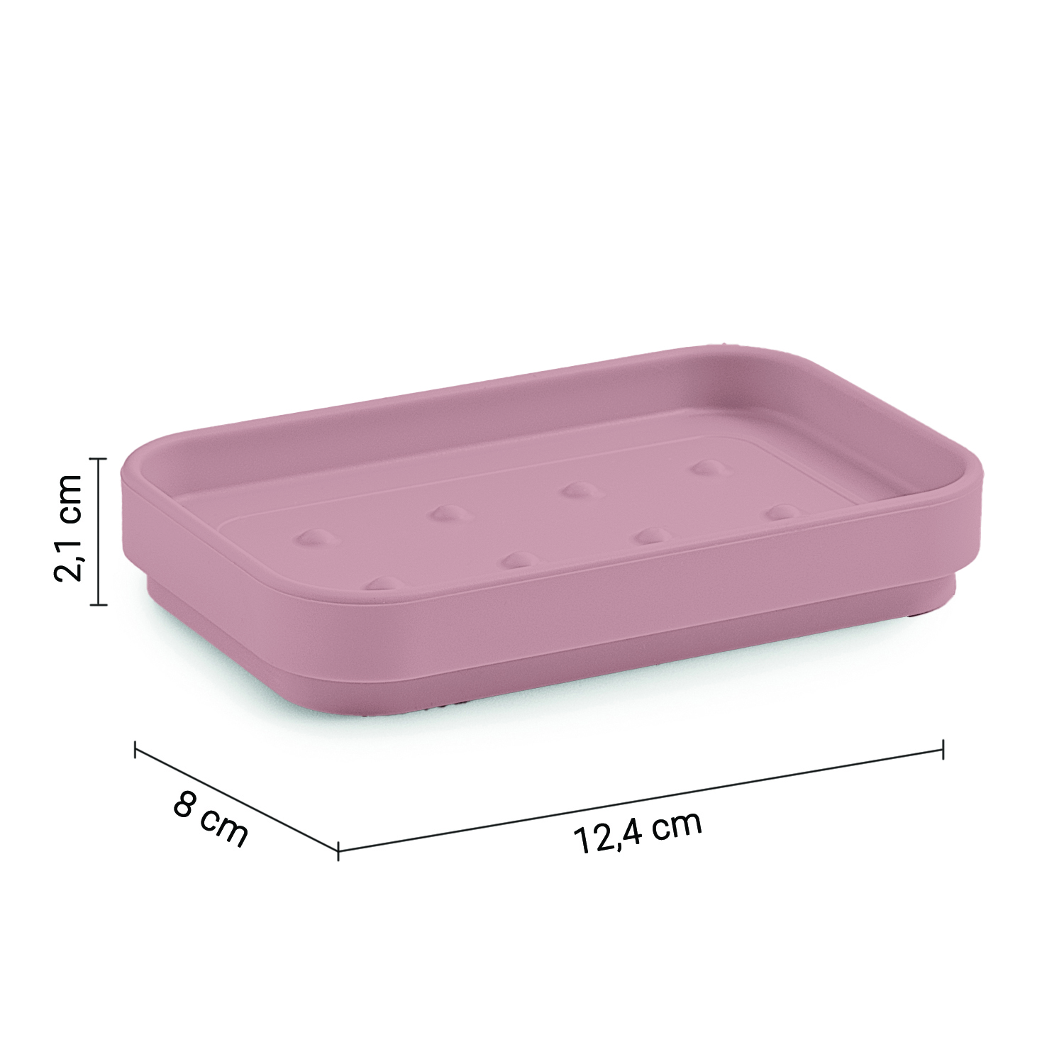 gedy-seventy-porte-savon-poser-rose-mat image 2
