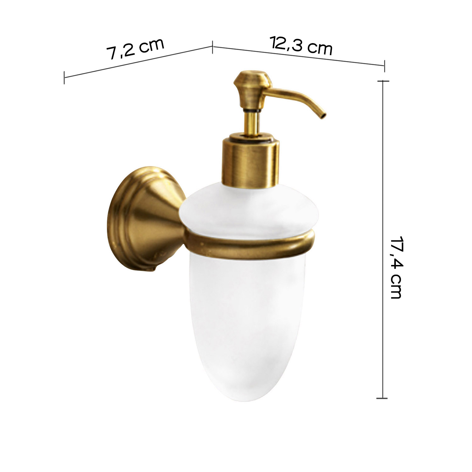 gedy-romance-distributeur-savon-bronze image 2