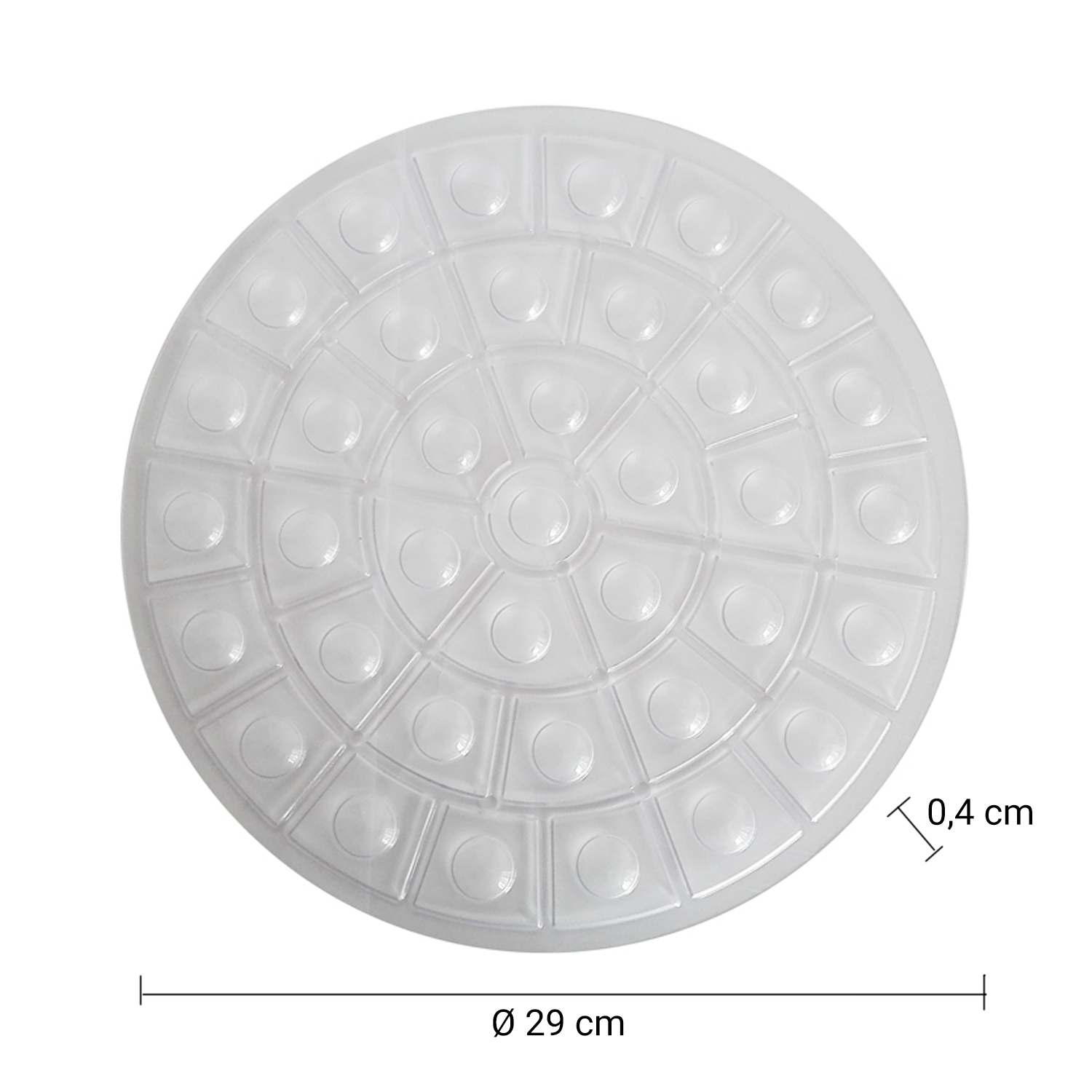 gedy-stamp-tapis-vier-rond-30-cm-transparent image 2
