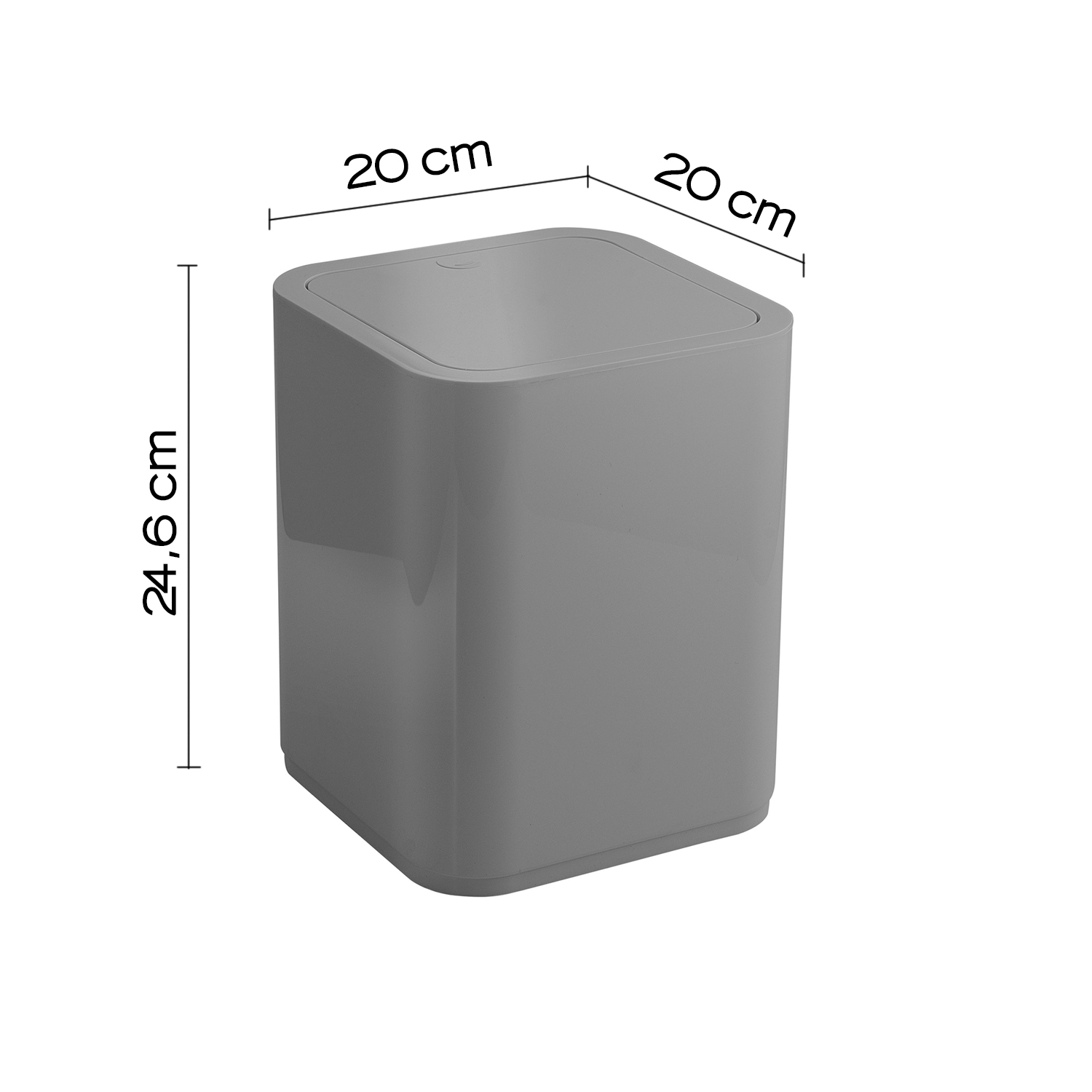 gedy-seventy-poubelle-wc-gris image 2