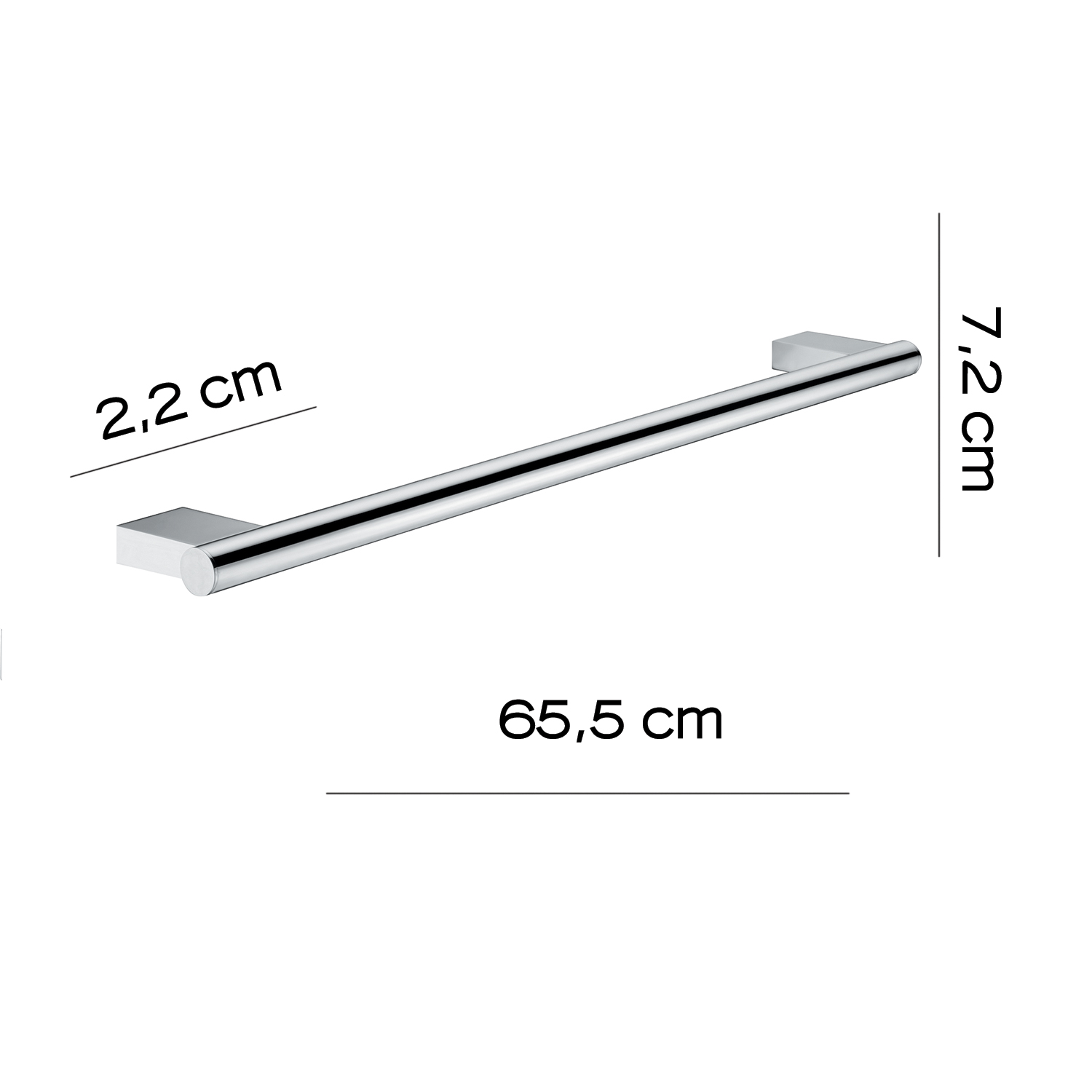 gedy-canarie-porte-serviette-63-cm-chrome image 2