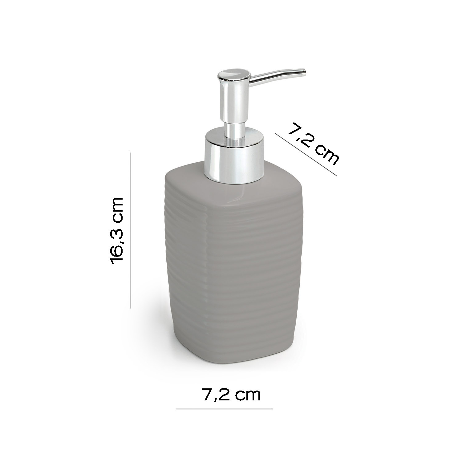 gedy-kelly-distributeur-de-savon-gris-poser image 2