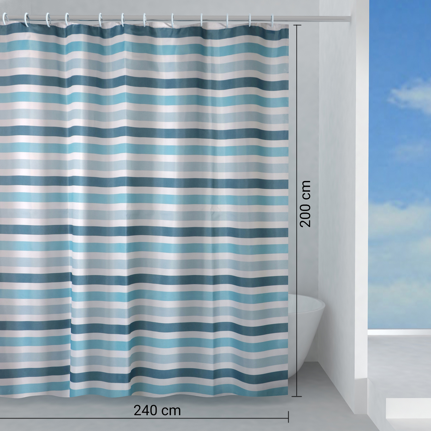 gedy-tratto-rideau-de-douche-240x200-cm-bleu image 2