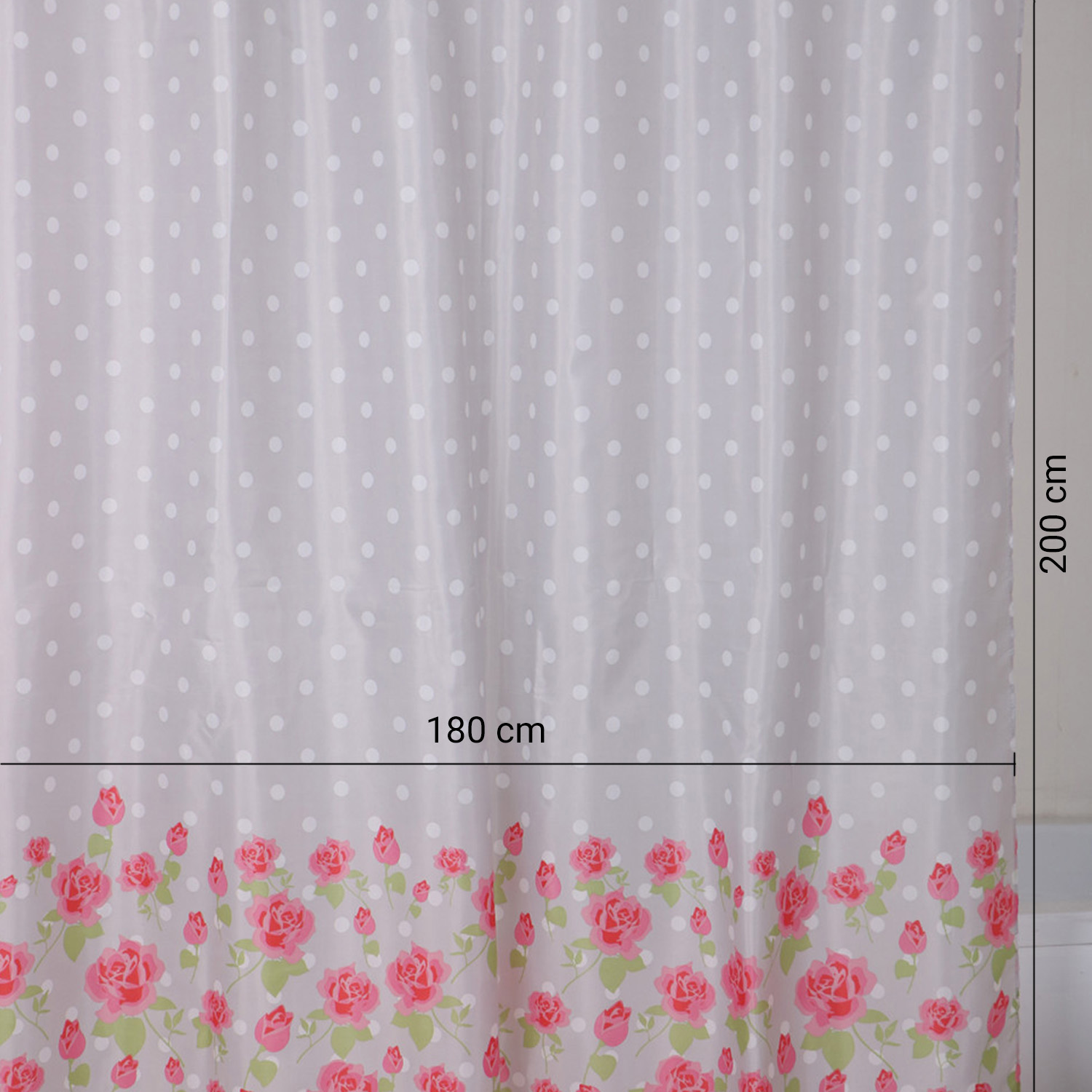 gedy-lady-mary-rideau-de-douche-180x200-gris-rose image 2