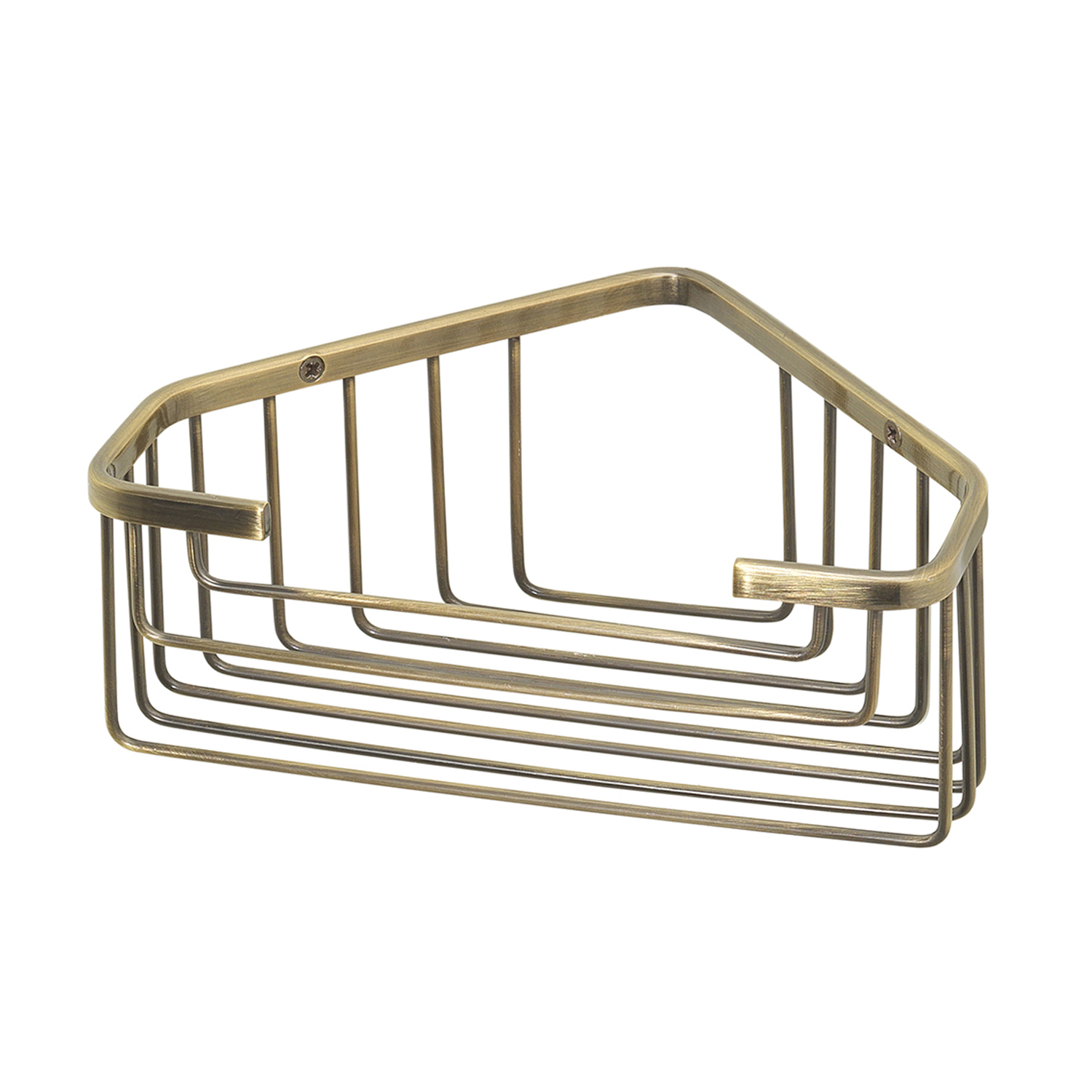 gedy-augustus-porte-objets-douche-d-angle-bronze image 1